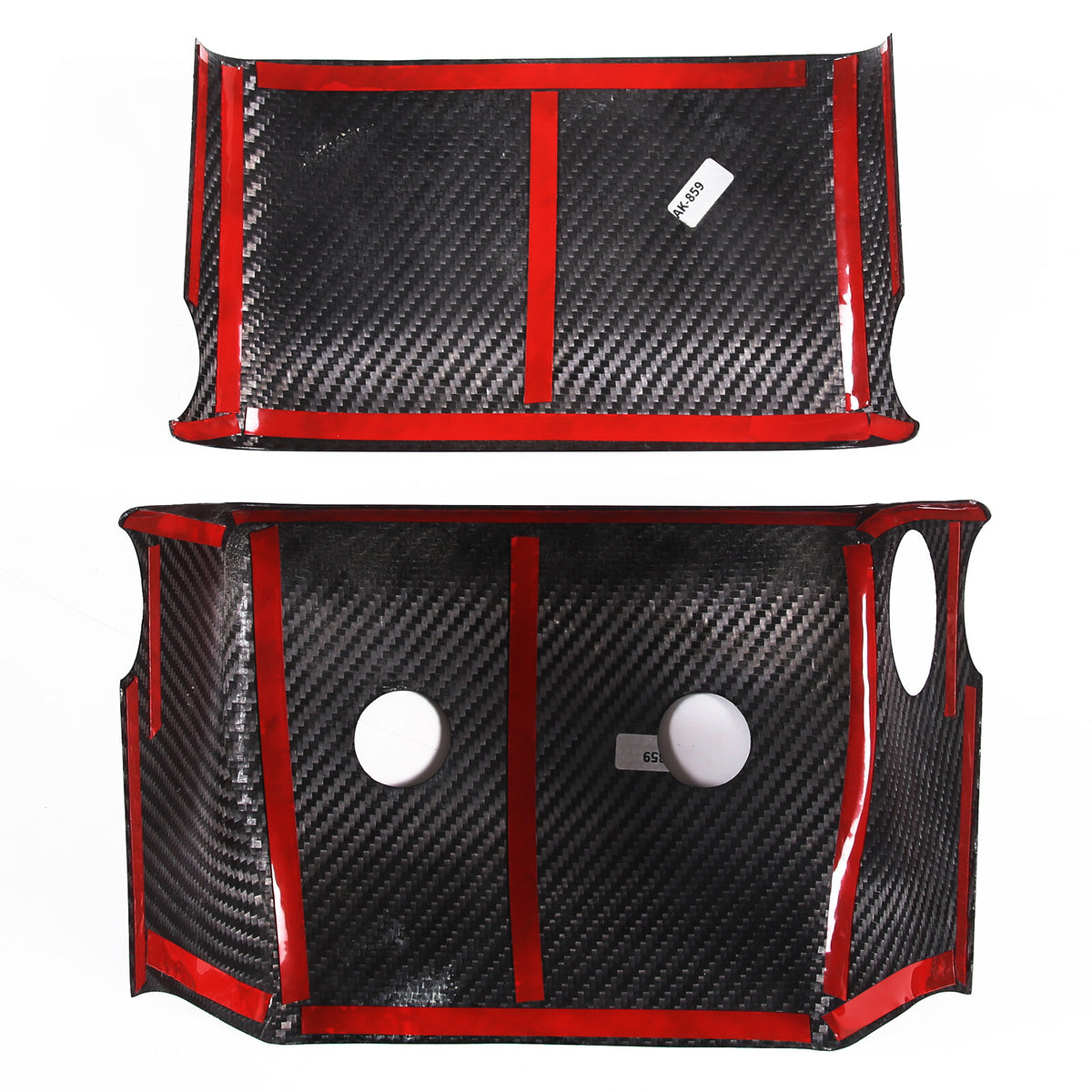 Real Carbon fiber Steering Wheel Base Trim Cover Frame For Jaguar F-TYPE 13-24 2