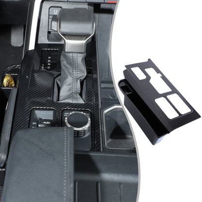 Carbon Center Console Gear Shift Panel Storage Box For Toyota Tundra/Sequoia 22+ 1