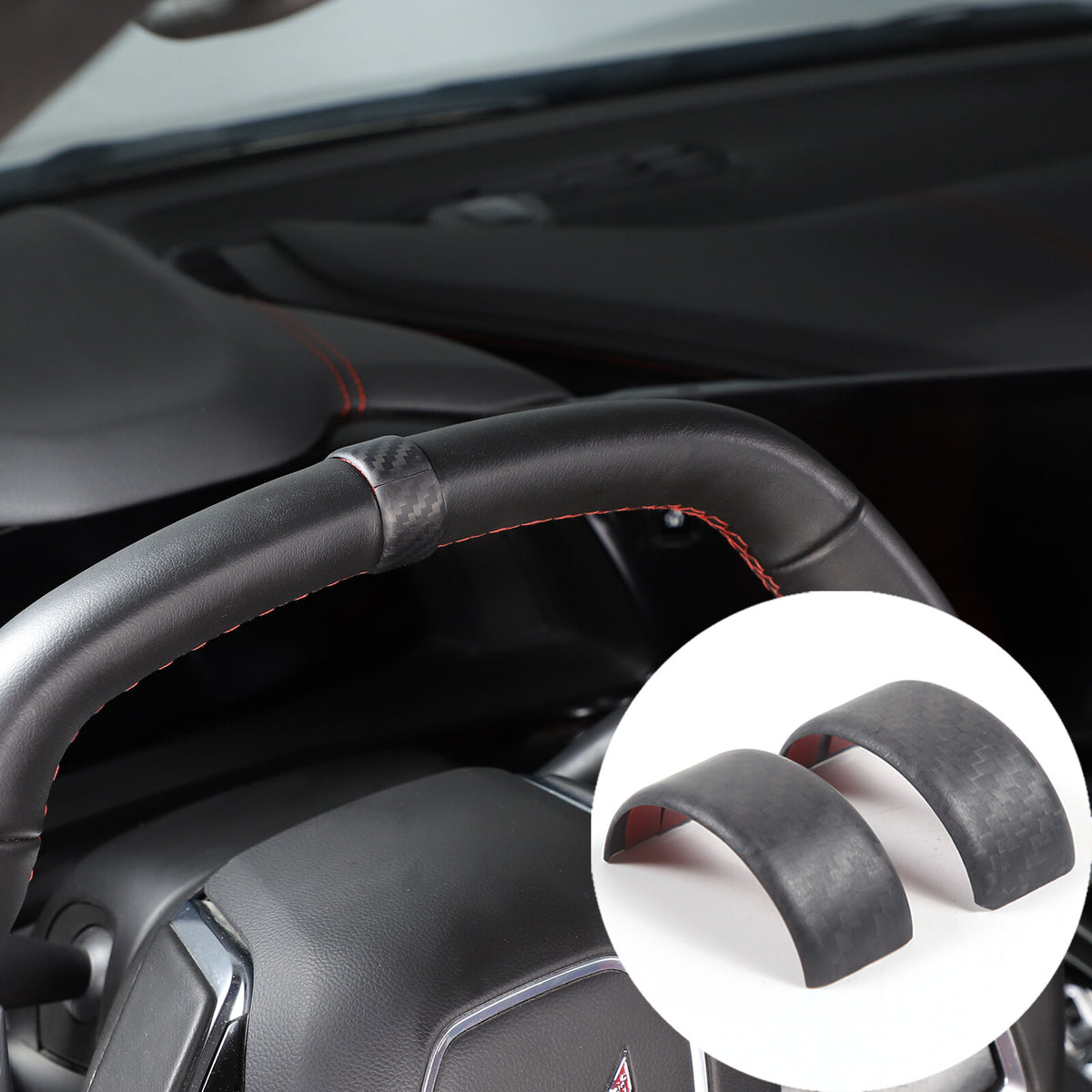 Matte Real Carbon Fiber Interior Exterior Trim Cover For Corvette C8 2020-25 38