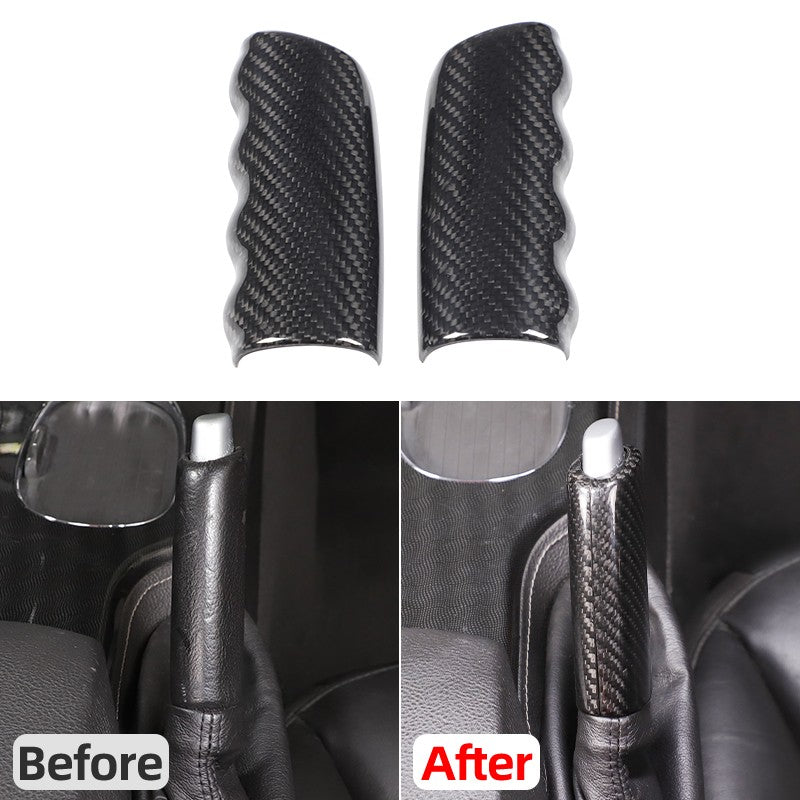 Real Carbon Fiber Emergency Brake Handle Cover Trim For Corvette C6 2005-2013 US 24