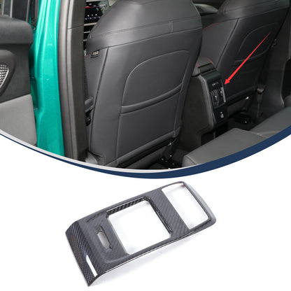 Real Carbon Fiber Interior Rear Air Vent Cover Trim For Alfa Romeo Tonale 23-24 2