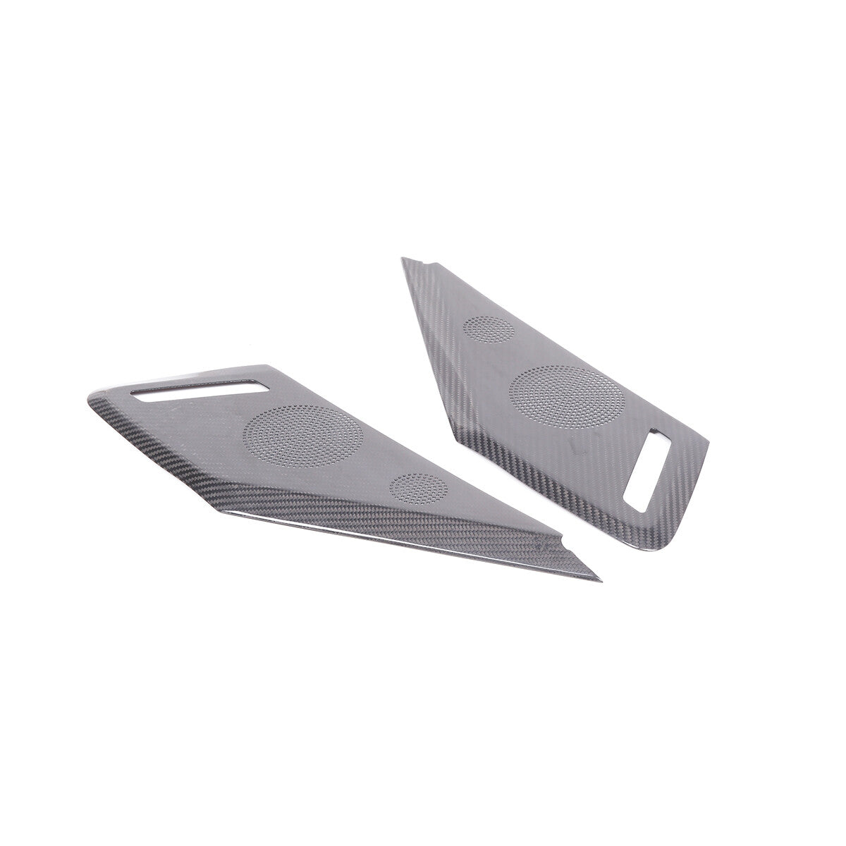 Real Carbon Fiber Side Door Speaker Cover Horn For C8 Corvette 2LT 3LT 2020-26 6