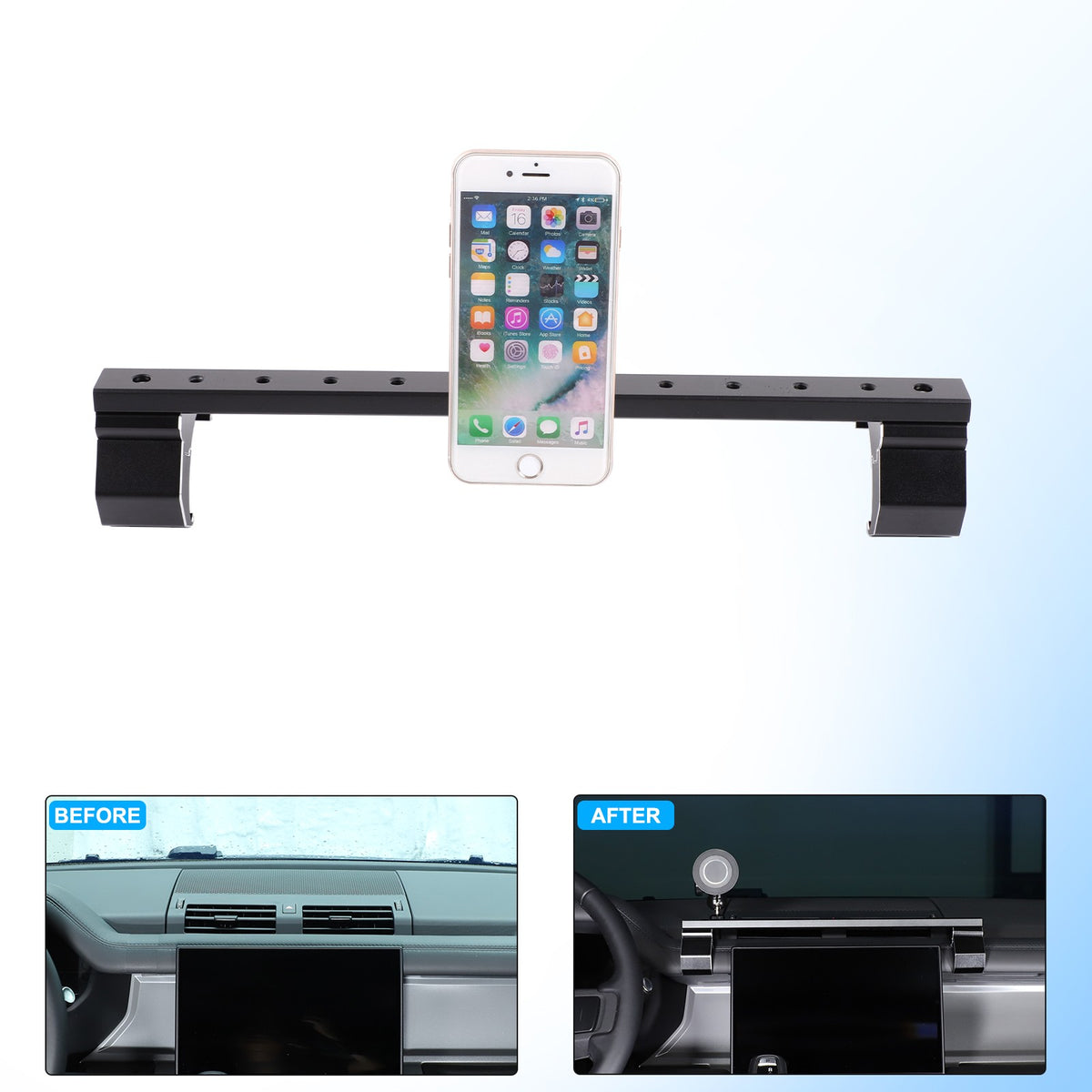 Magnetic Center Console Phone Mount Bracket For LR Defender L663 2020-2023 9