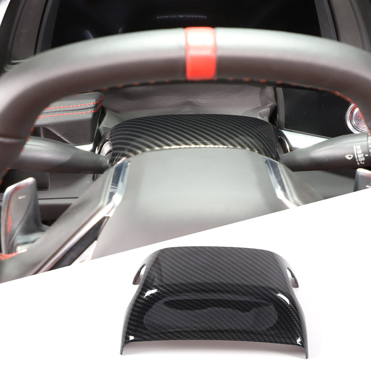 Carbon Fiber ABS Interior Full Decor Cover Trim Kit For Corvette C8 2020-2025 - Styles 26-30 33