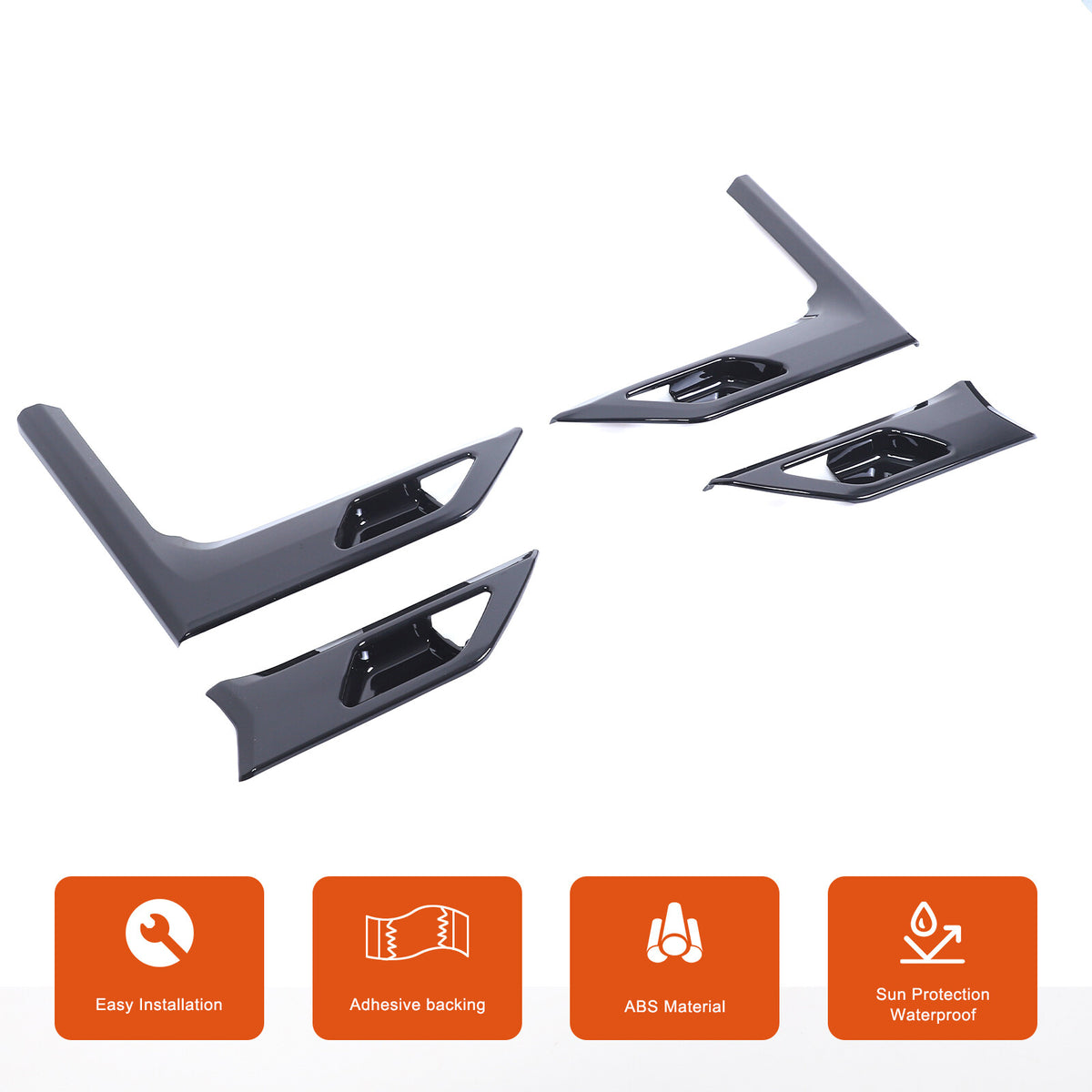 Glossy Black Interior Door Bowl Panel Trim Cover For Lexus GX550 2025+ 8