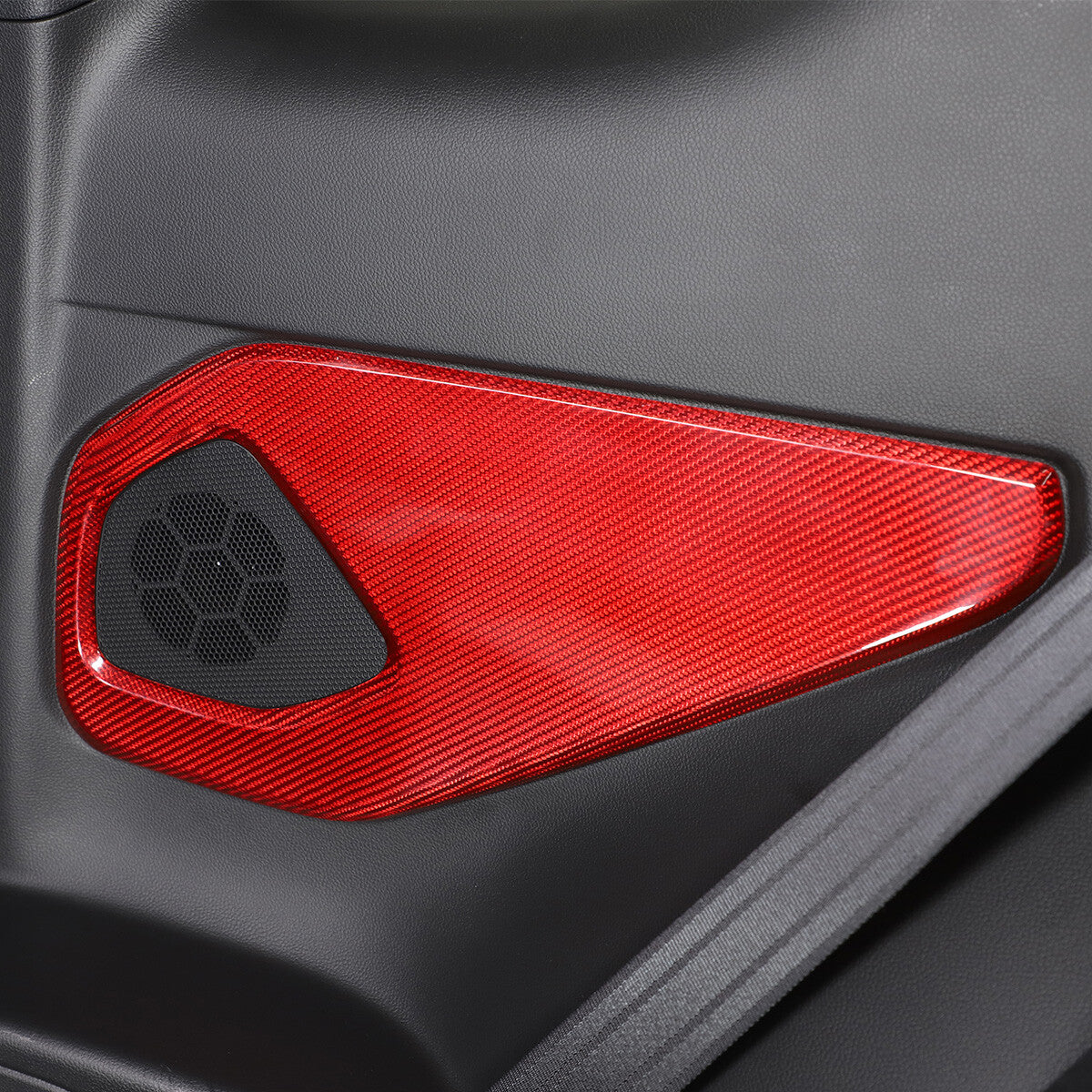 Red Real Carbon Fiber Interior Center Console Trim Set Kit For Subaru BRZ 22+ 105
