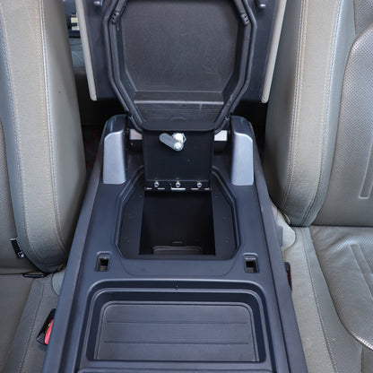 Center Console Safe GUN Storage Lock Box W/ TRAY For LR Defender L663 2020-24 US 4