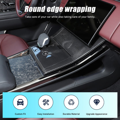 Real Carbon Fiber Center Gear Shift Panel Trim For LR Range Rover Sport L461 23+ 16