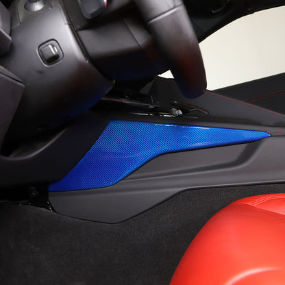 Blue Real Carbon Fiber Full Interior Set Decor Trim Kit for Corvette C8 20-25 - Variants 1-5 35