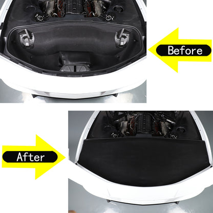 Black Cargo Cover Shield Rear Trunk Protect Shade For Corvette C8 2020-2026 5