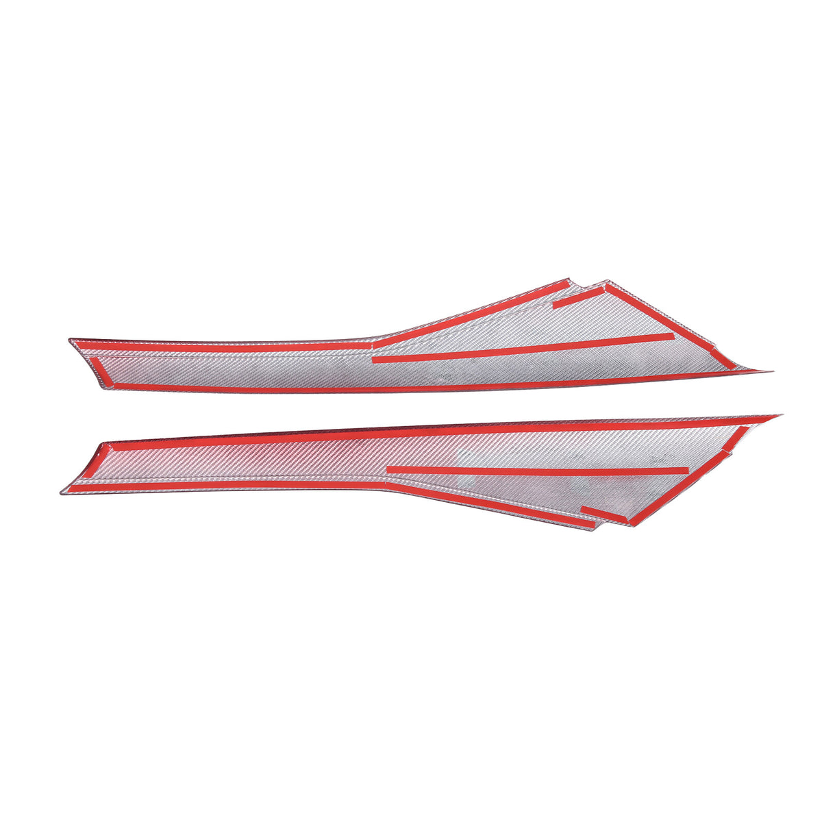 Red Carbon Fiber Exterior Windshield A Pillar Trim Cover For Corvette C7 14-19 12