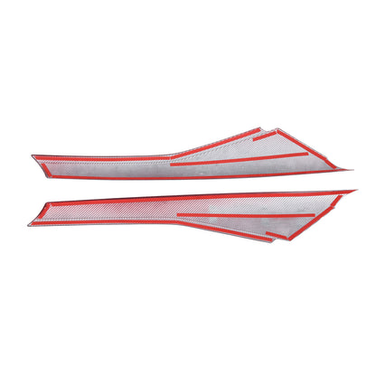 Red Carbon Fiber Exterior Windshield A Pillar Trim Cover For Corvette C7 14-19 12