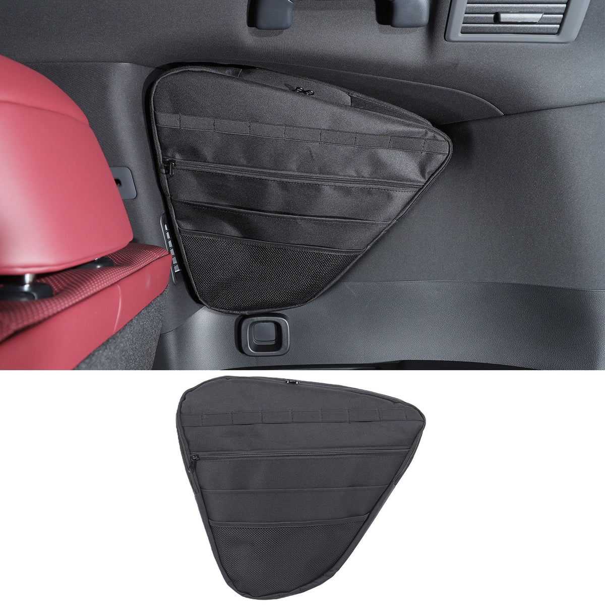 Rear Trunk Cargo Side Window Organizer Storage Pouch For Lexus LX 2022+ 11