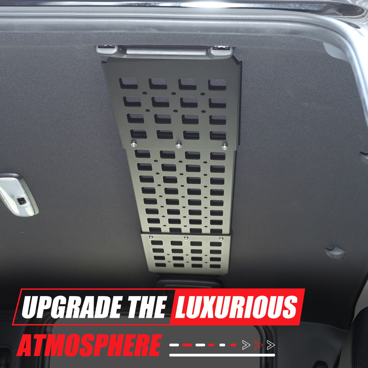 Alloy Rear Roof Hanging Storage Rack Molle Panel For Ford Ranger T6 2015-2021 21