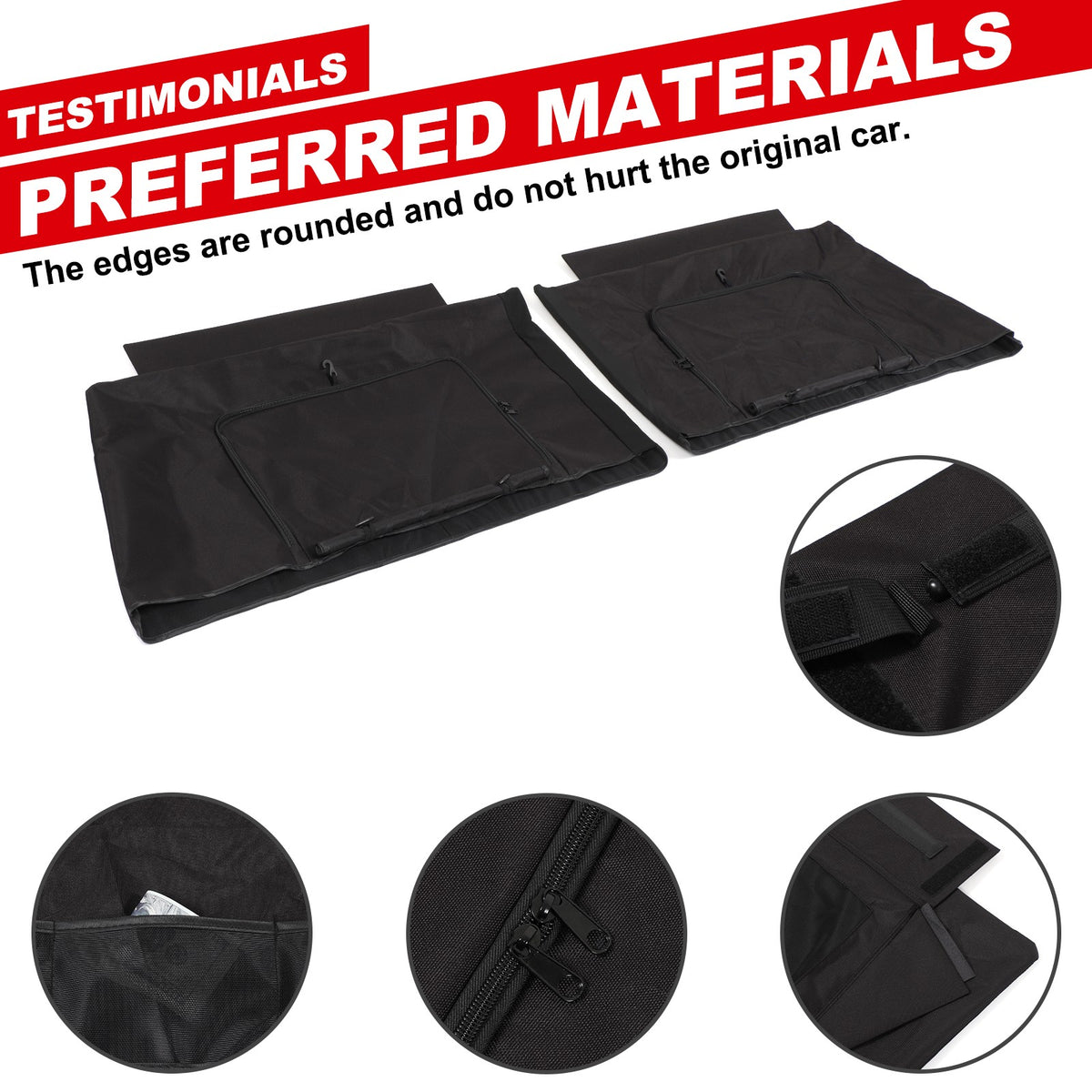 Front Door Window Sun Shade Cover For Toyota FJ Cruiser 2007-2021 20