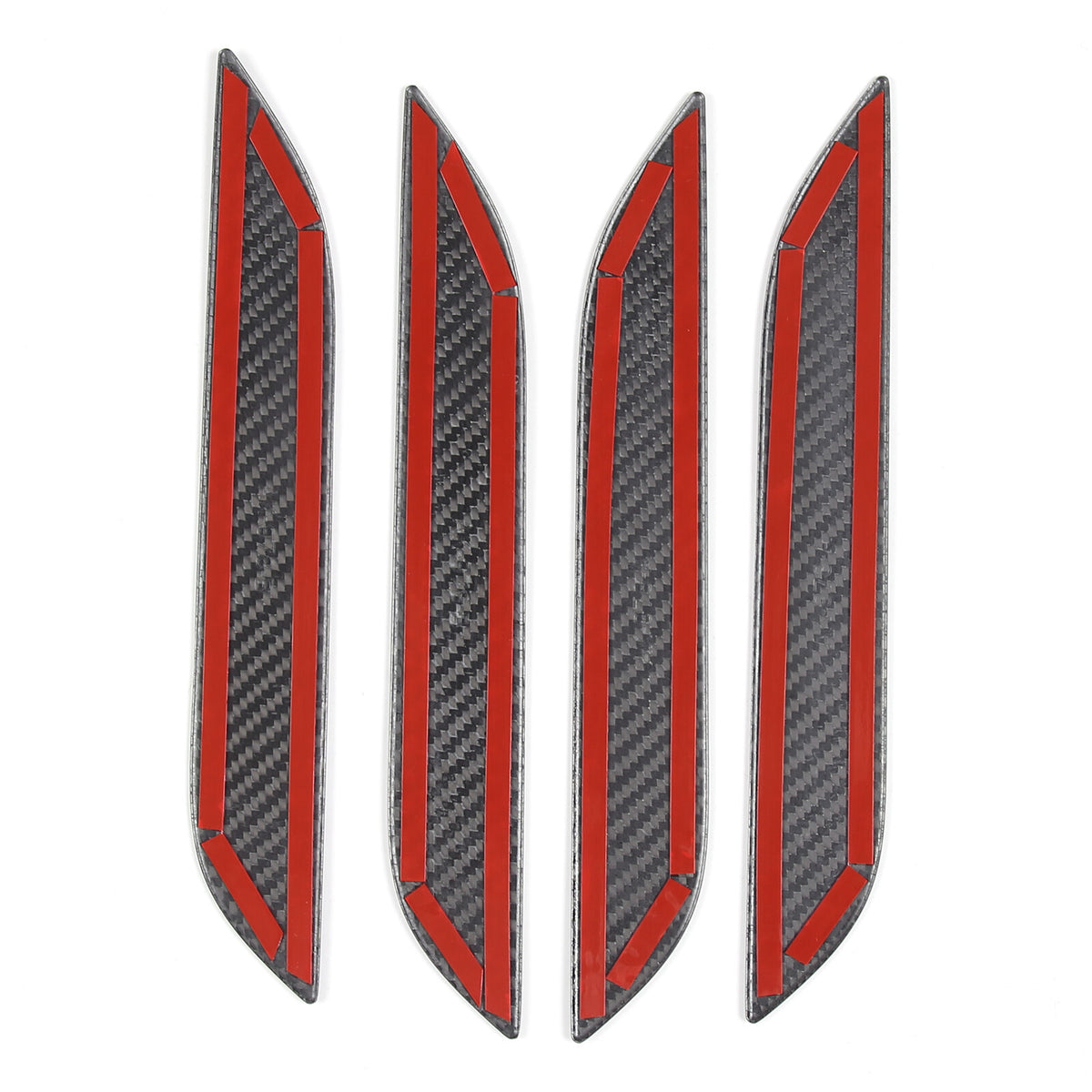 Matte Real Carbon Fiber Side Door Handle Covers For Tesla Model S Plaid 2014+ US 17