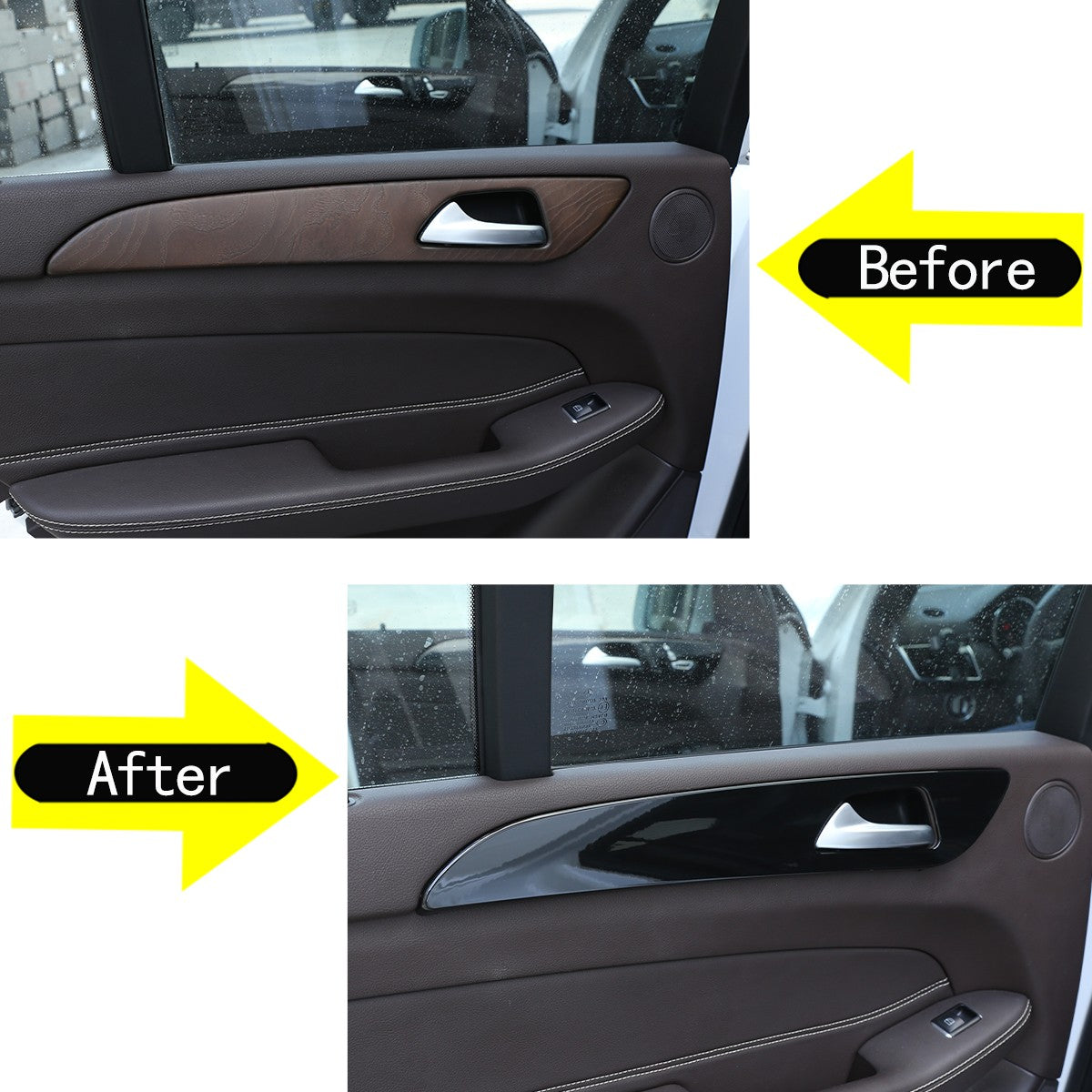 Piano Black Door Panel Trim For Benz ML W166/GLE W166/GLS/X166/GL X164 13-19 US 17