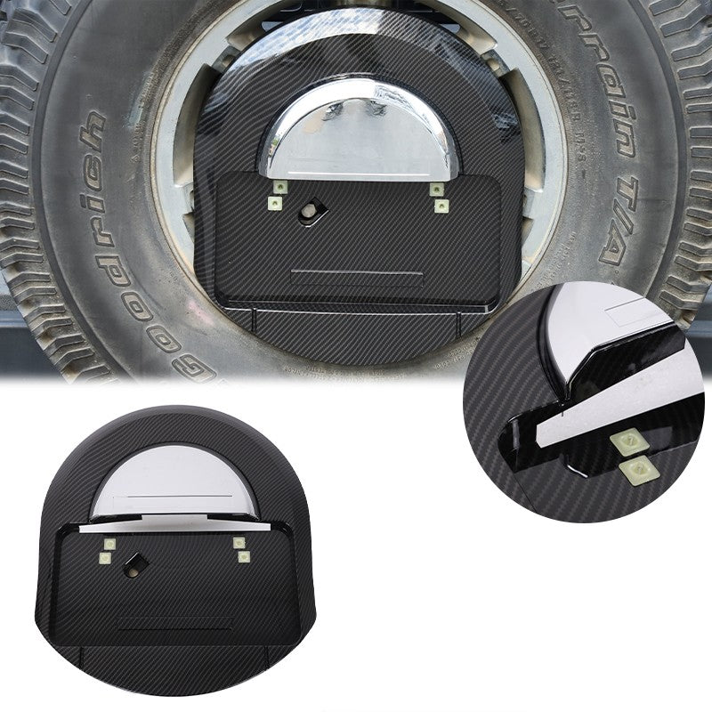Carbon Fiber Spare Tire License Plate Bracket OE:25782333 For Hummer H2 03-09 US 3