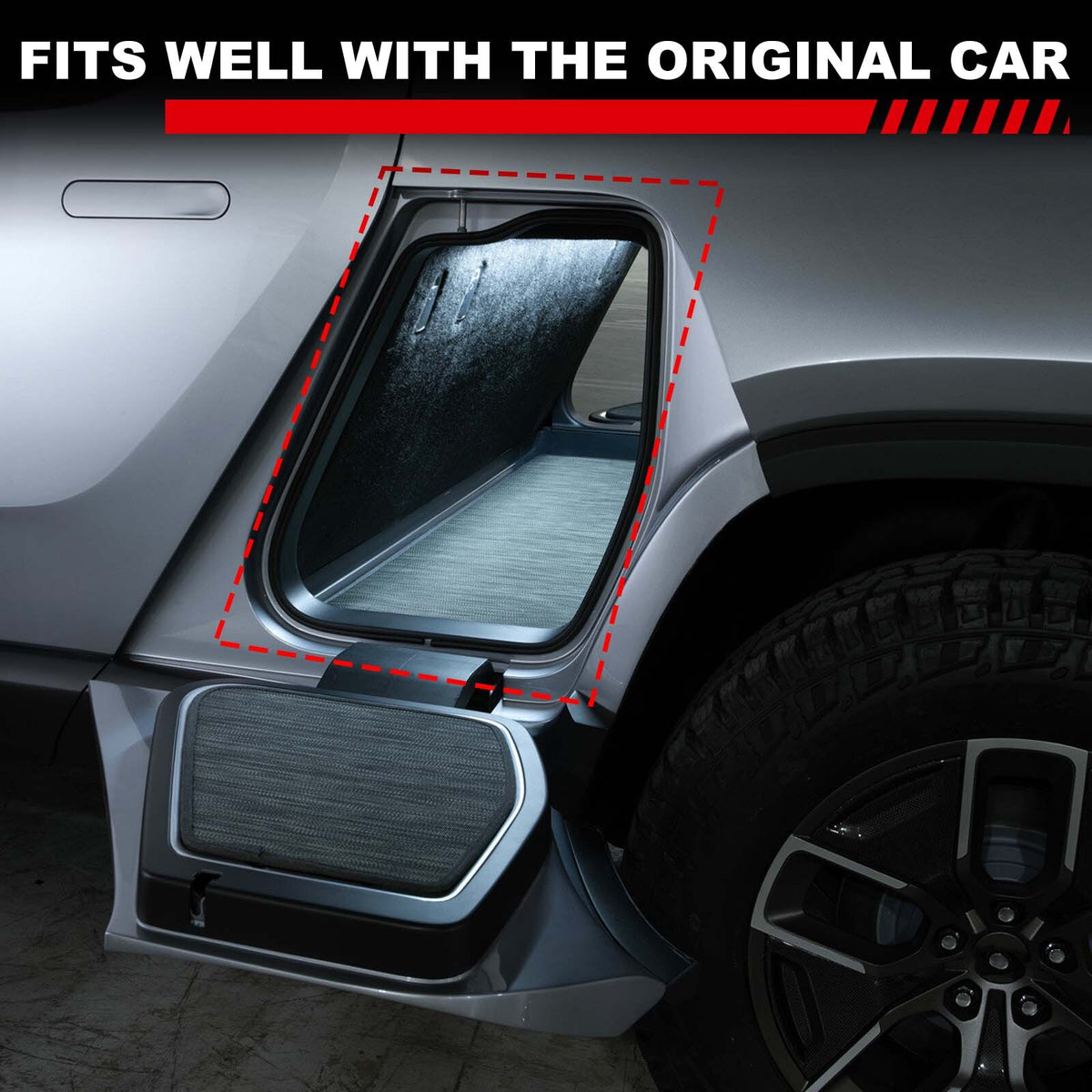 Rear Gear Tunnel Storage Bag For Rivian R1T R1S 2022-2024 12
