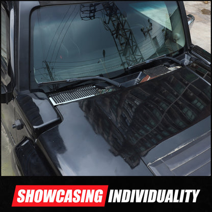 Front Engine Hood Air Outlet Vent Grooves Trim Cover For Hummer H3 2005-2009 US 9
