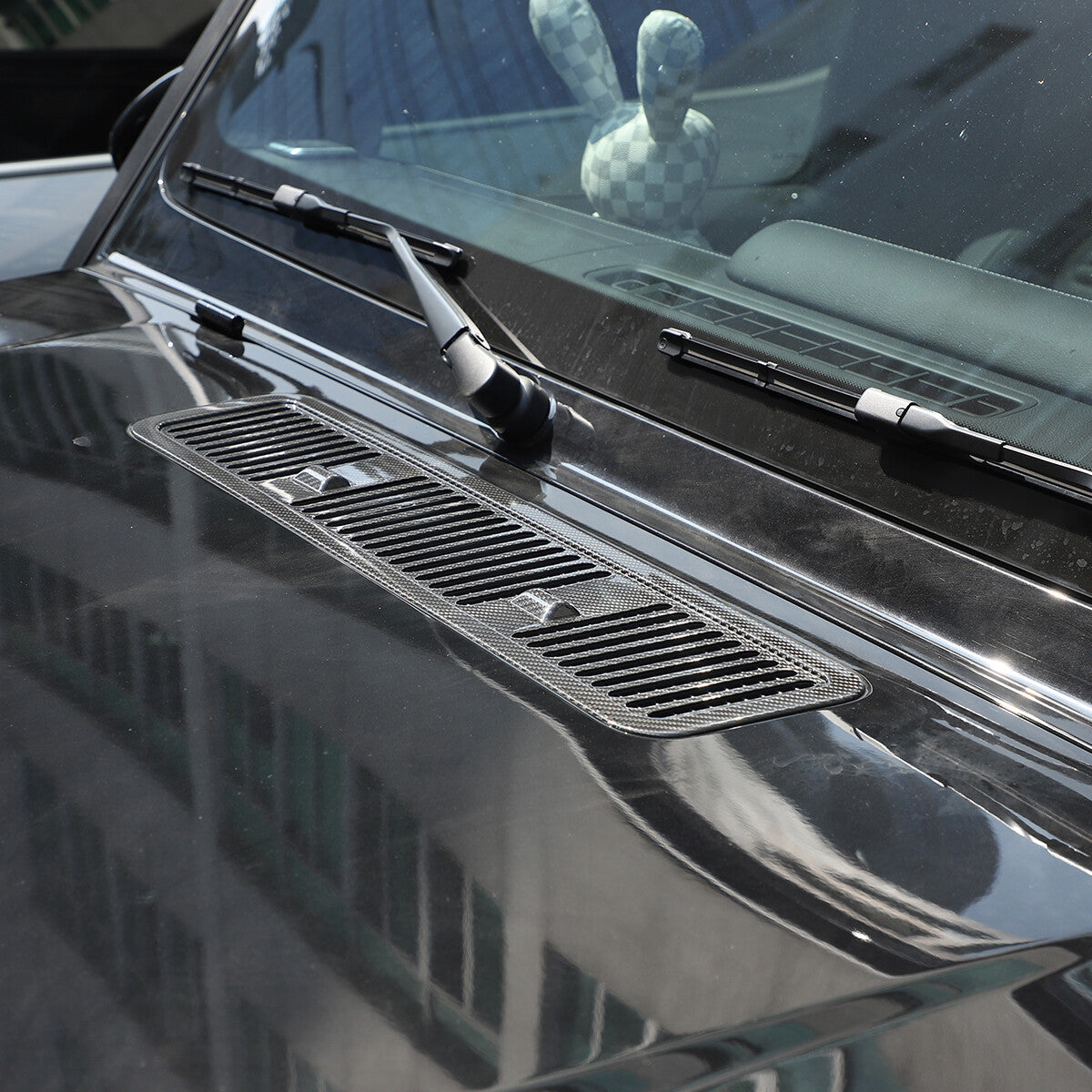 Real Carbon Fiber Hood Engine Air Vent Outlet Cover Trim For Benz G-Class 19-25 12