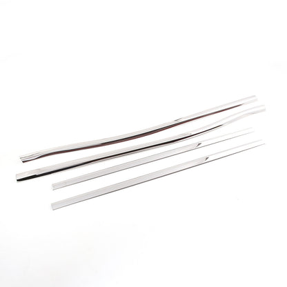 Steel Chrome Center Pillar Window Sill Trim Strip Set For Nissan Titan 2016-2024 8
