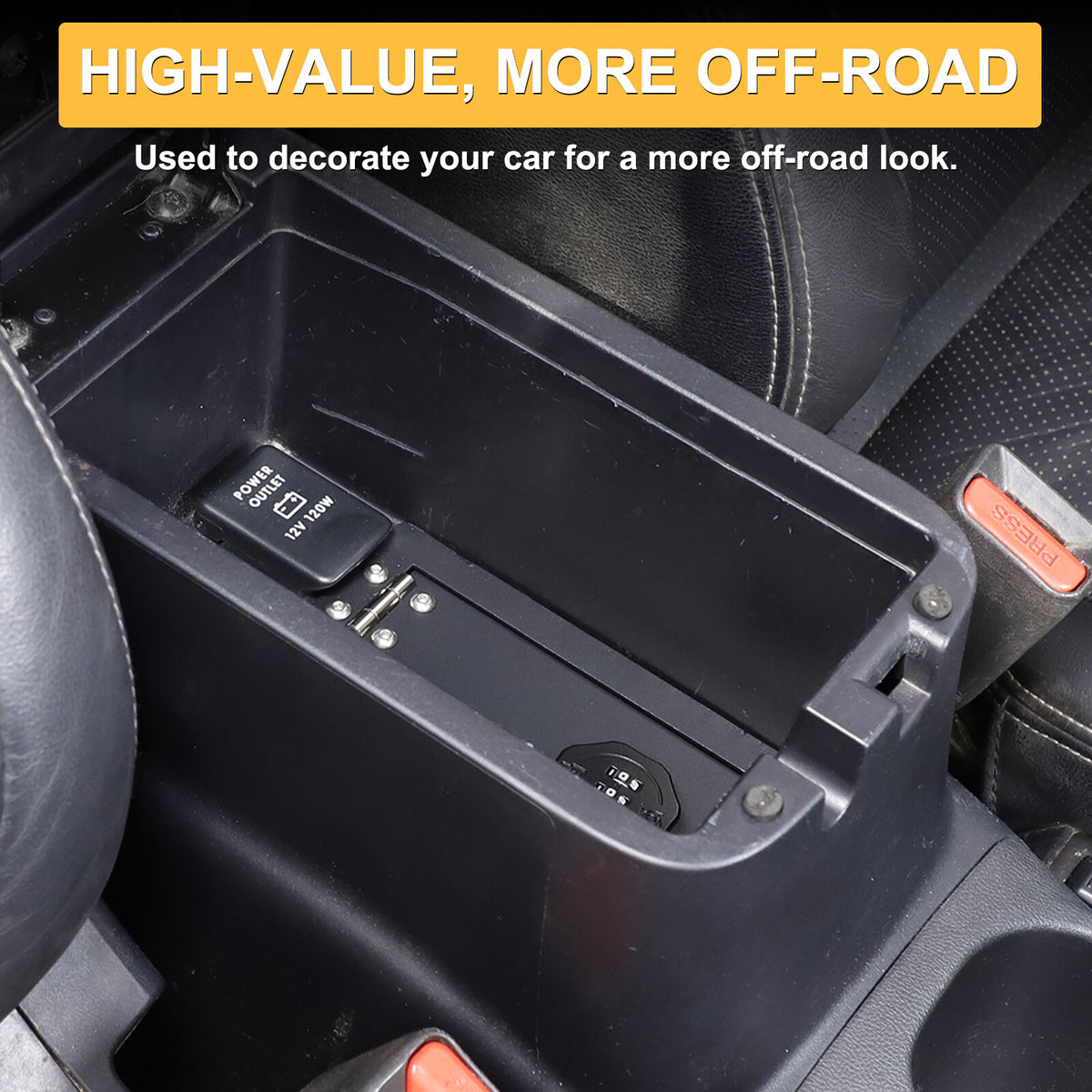 Center Console Safe GUN Storage Lock Box W/ TRAY For Acura RDX 2011-2018 24