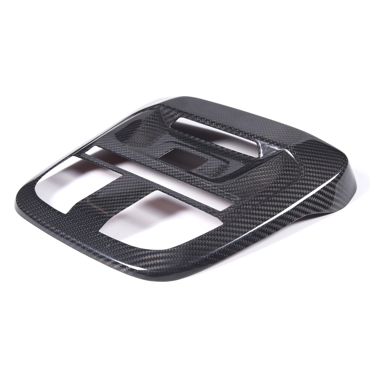 Real Carbon Fiber Reading Light Lamp Frame Cover Trim For Subaru 2022-2023 10