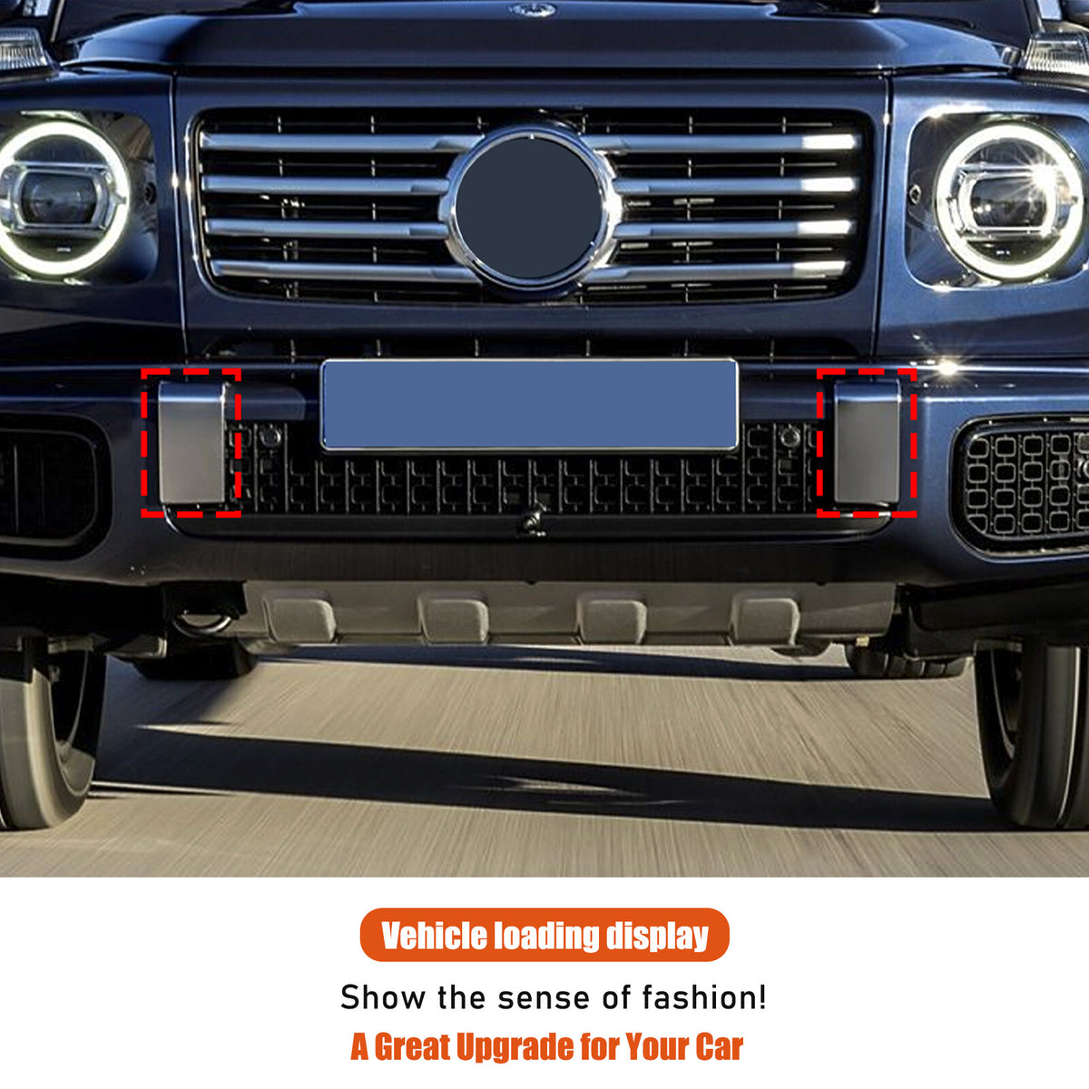 Carbon Fiber ABS Exterior Front Bumper Door Trim For Benz G-Class W465 2025+ 23