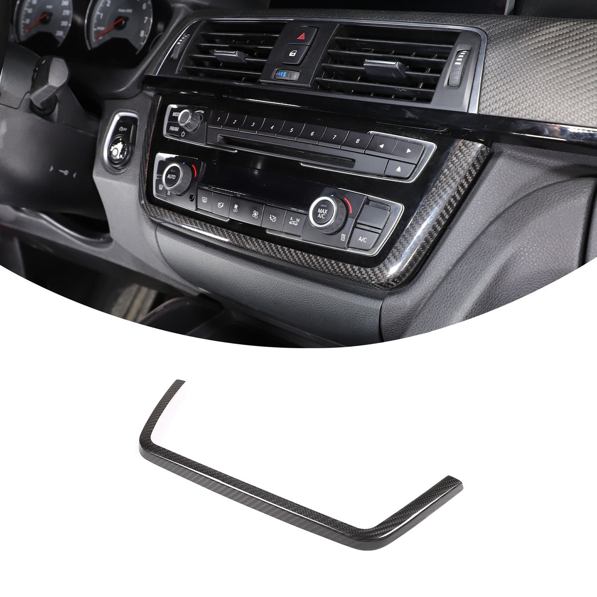 Real Carbon Fiber Center Trim For BMW 3/4 Series F30/F32/F80/F82 M3 M4 2014-19 15