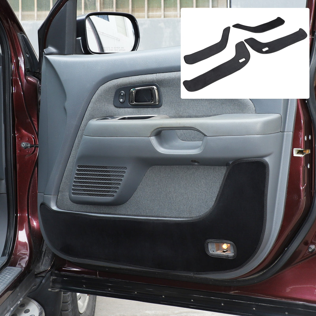 Door Side Anti-Kick Anti-Dirty Guard Cover Trim For Honda Pilot 2003-2008 US 14