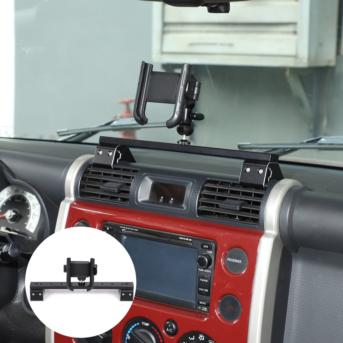 U Shape Center Console Phone Holder Bracket For Toyota FJ Cruiser 2007-2021 12