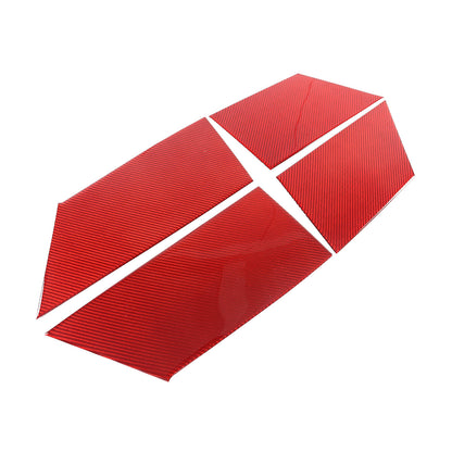 Red Carbon Fiber Inner Door Trim Panel Sticker For Nissan Titan 2016-23 10