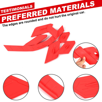 Red Rear Hatch Hood Car Wash Covers Air Vent Inserts For Corvette C8 2020-26 21