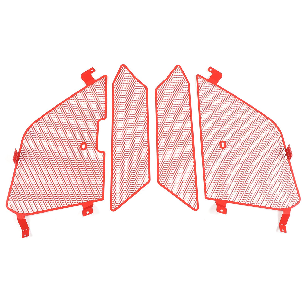 Red Steel Front Bumper Grille Mesh Screen Insect Guard For Corvette C8 2020 US 18