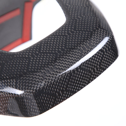 Real Honeycomb Carbon Fiber Steering Wheel Center Surround Cover For C8 Corvette 12