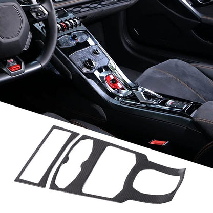 Real Carbon Fiber Center Multi Media Trim For Lamborghini Huracan 580/610 14-18 19