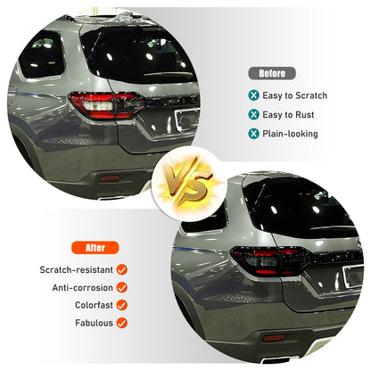 Transparent Gray ABS Smoked Tail Light Cover Trim For Honda Pilot 2023-2025 3