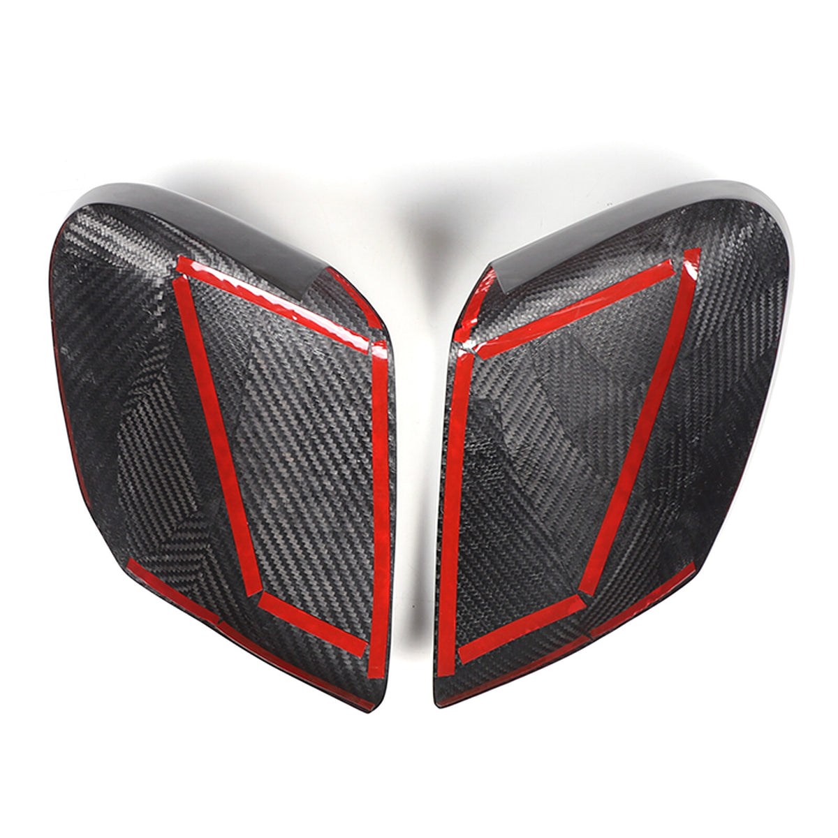 Forged Real Carbon Fiber Side Review Mirror Cover Trim For Corvette C8 2020-26 17