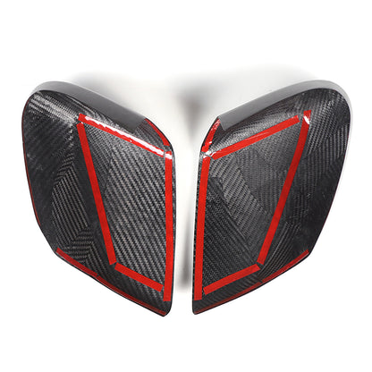 Forged Real Carbon Fiber Side Review Mirror Cover Trim For Corvette C8 2020-26 17