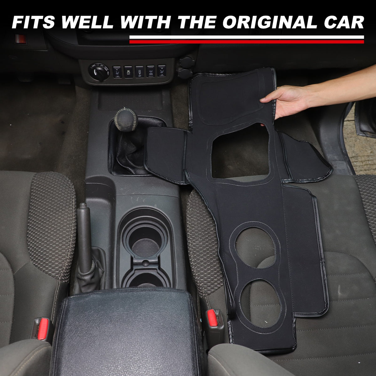 Suede Cloth Center Console Gear Shift Trim Cover For Nissan Frontier 2013-21 US 7