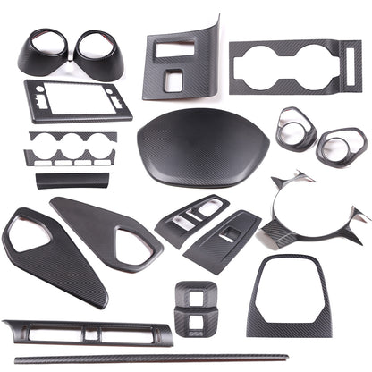 Matte Real Carbon Fiber Center Console Cover trim For Toyota 86/Subaru BRZ 2022 1
