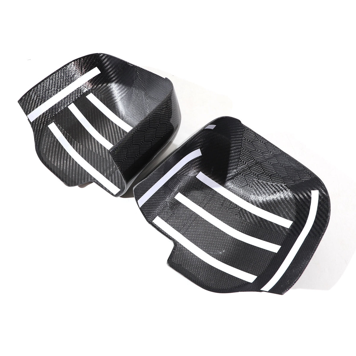 Honeycomb Carbon fiber Side Rear Mirror Cover Caps Trim For LR Defender 2020-24 7