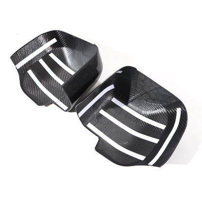 Honeycomb Carbon fiber Side Rear Mirror Cover Caps Trim For LR Defender 2020-24 7