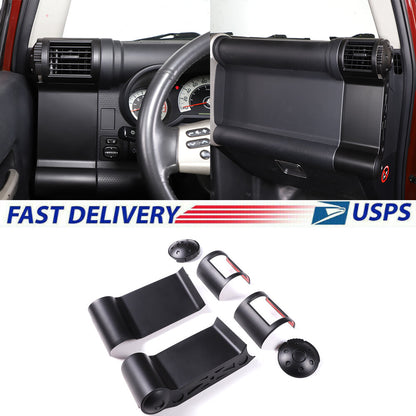 Matte Black Dashboard Side Air Outlet Vent Trim For Toyota FJ Cruiser 2007-21 1