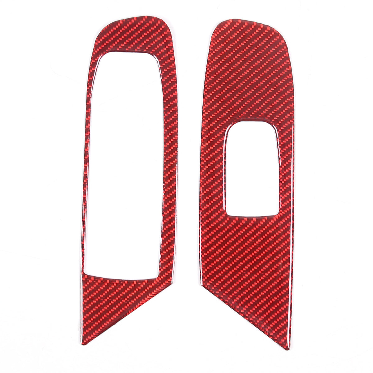 Red Soft Carbon Fiber Interior Decor Trim Kit Cover Set For Corvette C8 20-25 17