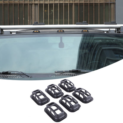 Matte Black ABS Roof Light Cover For Hummer H2 2003-2009 1