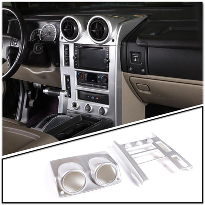 Silver Interior Air Condition Panel Cover Trim For Hummer H2 2003-2007 12
