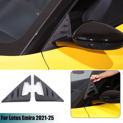 Real Carbon fiber Window A Pillar Triangle Cover Trim for Lotus EMIRA 2021-2025 1