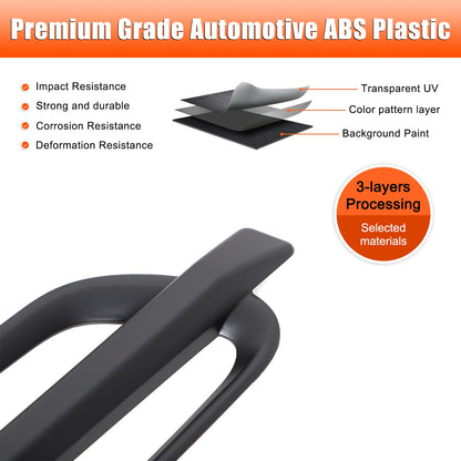 ABS Matte Black Side Air Fender Vent Trim For Cadillac Escalade 2007-2014 US 13